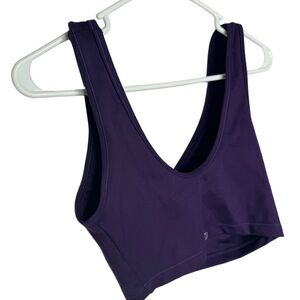 Balance Collection Purple Fitted Sports Bra Tank Tops